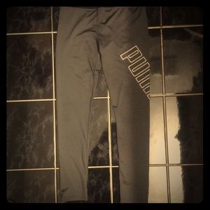 Puma workout leggings- Gray and black